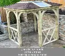 2.4m x 2.4m Flat Top Imperial Gazebo (2.74m x 2.74m Overall)