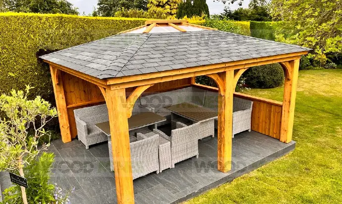 3.8m x 4.5m Imperial Gazebo (4.5m x 4.85m Overall)