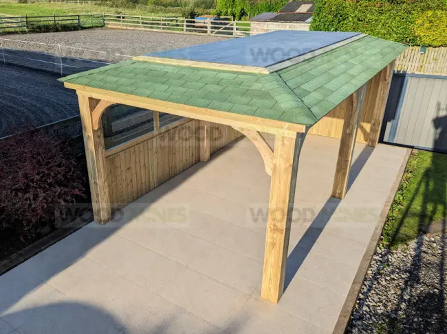 3.3m x 5.5m Flat Top Imperial Gazebo (3.65m x 5.85m Overall)