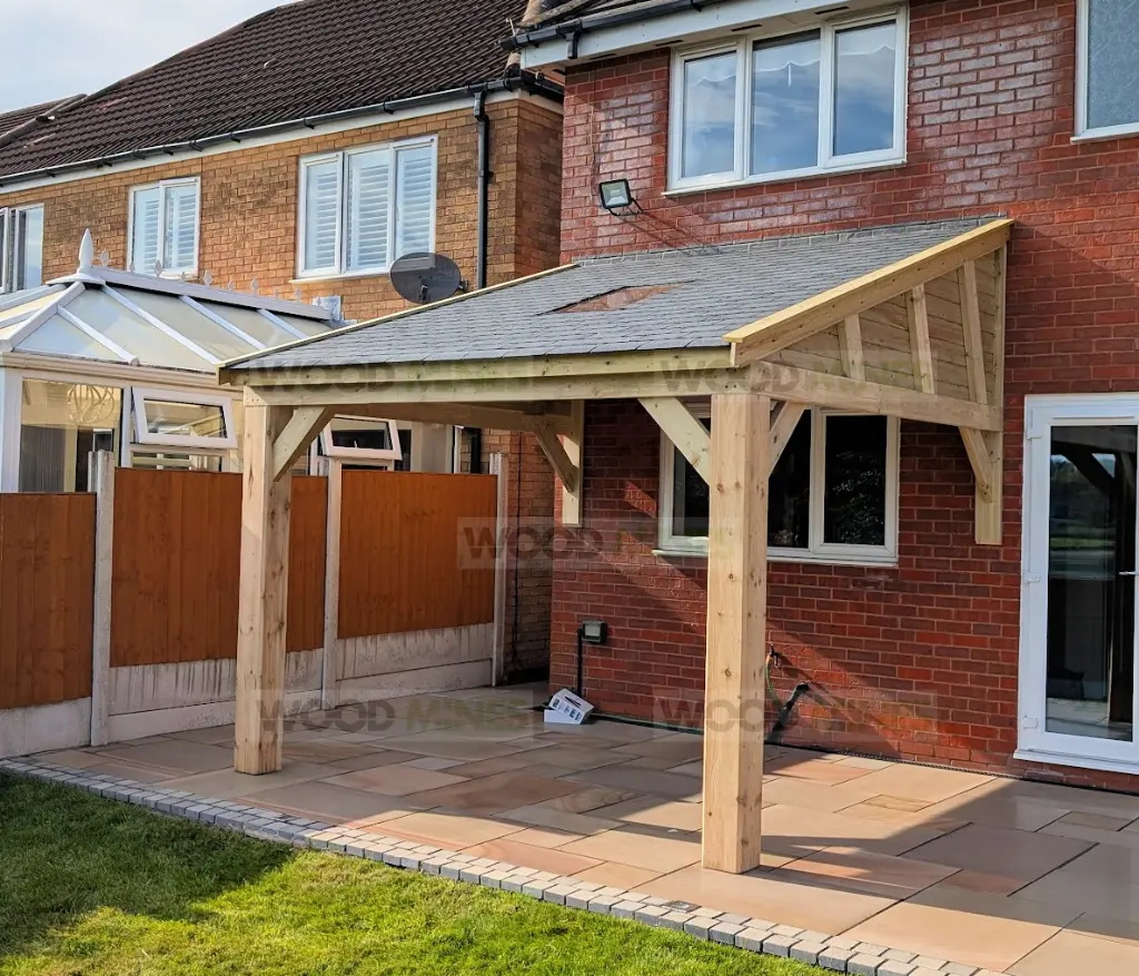 Lean to. 200mm posts. Gables-cladded Roof Skylight.webp