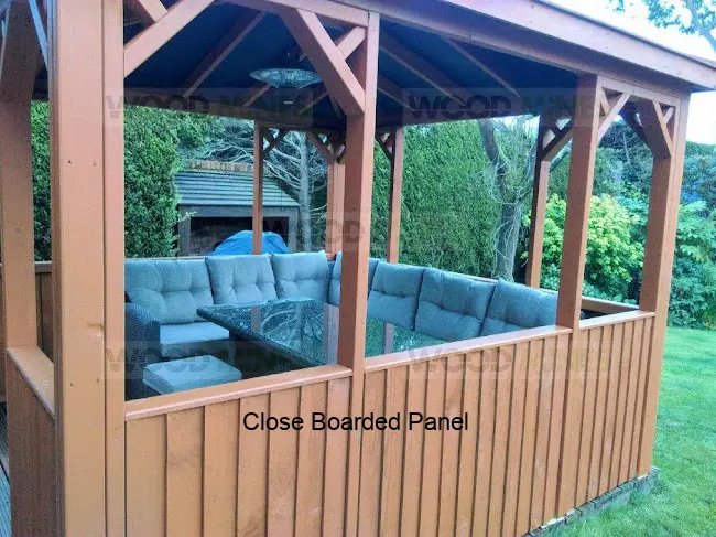 Majestic-Close boarded Panel-Gazebo-WoodMines-Timber Gazebo.webp