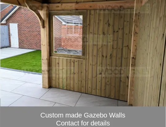 Custom made Gazebo walls-Pent.webp
