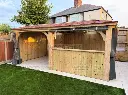 4m x 6m Flat Top Imperial Gazebo (4.35m x 6.35m Overall) 200mm Posts, 6x3 Frame