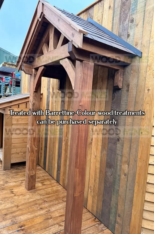 Heavy Duty Timber Porch 1.5m Wide x 2m Gable