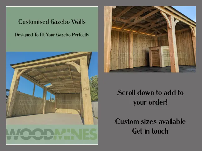 3m x 5m Flat Top Imperial-2.5m High Gazebo (3.34m x 5.34m Overall)