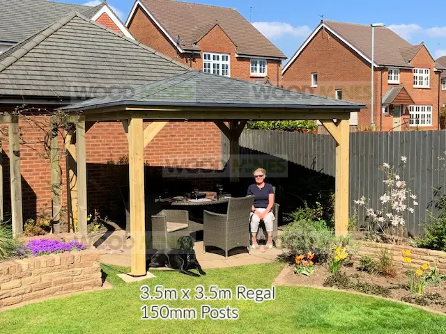 3.5m x 3.5m Regal Gazebo (3.84m x 3.84m Overall)
