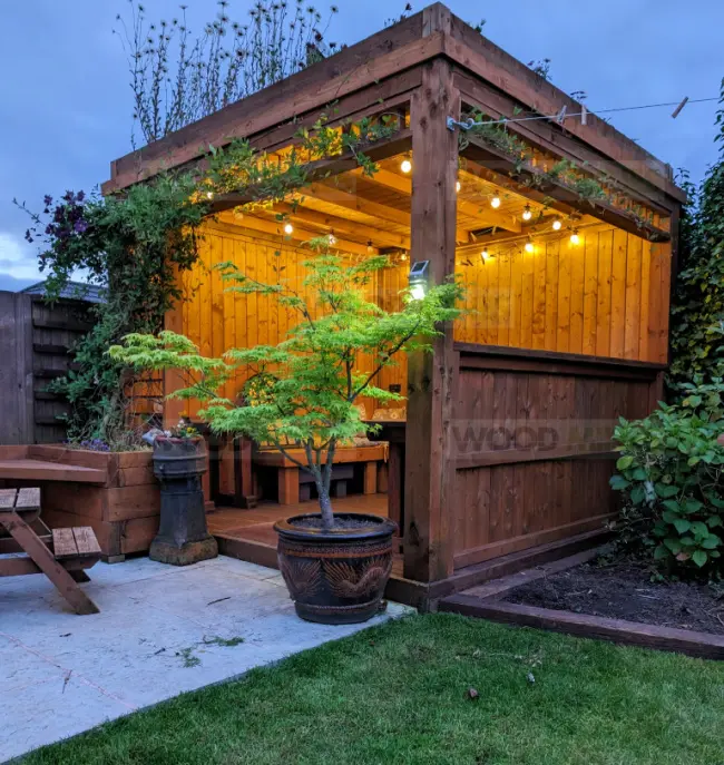 2.4m x 3m Cubic Gazebo (Bare Frame, No Roof Option, No Rubber Roof Kit)