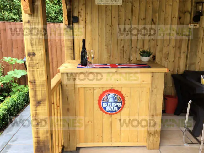 1m wide Garden Bar
