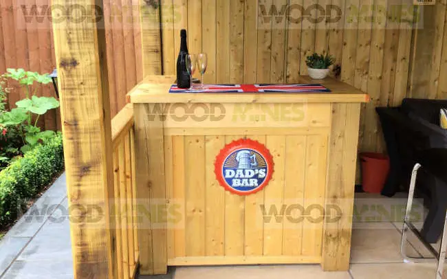 1.2m Wide  Garden Bar