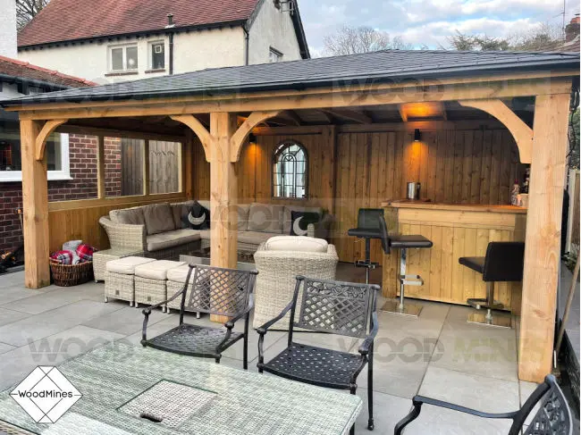3.3m x 5.5m Imperial Gazebo (3.65m x 5.85m Overall)
