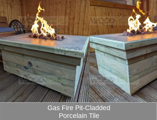 Gas Fire Pit-Cladded