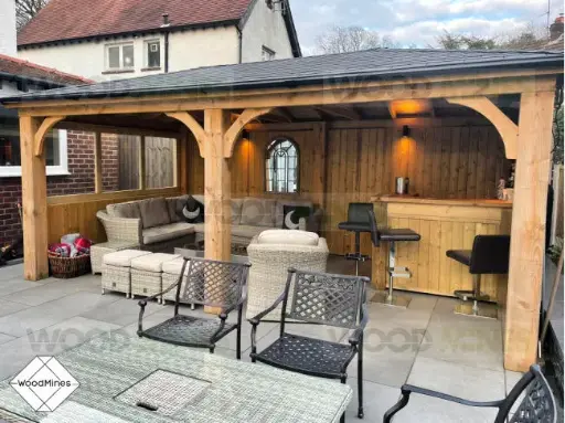 3.3m x 5.5m Imperial Gazebo (3.65m x 5.85m Overall)